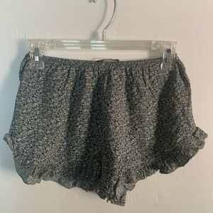 Green Floral Soft Shorts